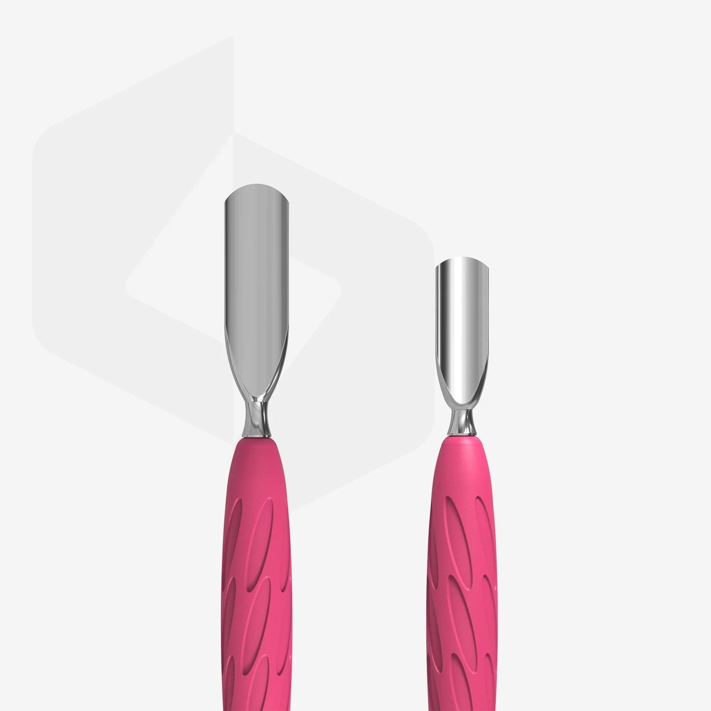 Manicure Pusher Gummy With Silicone Handle UNIQ 10 TYPE 1 (Rounded Wide And Rounded Narrow Pusher)
