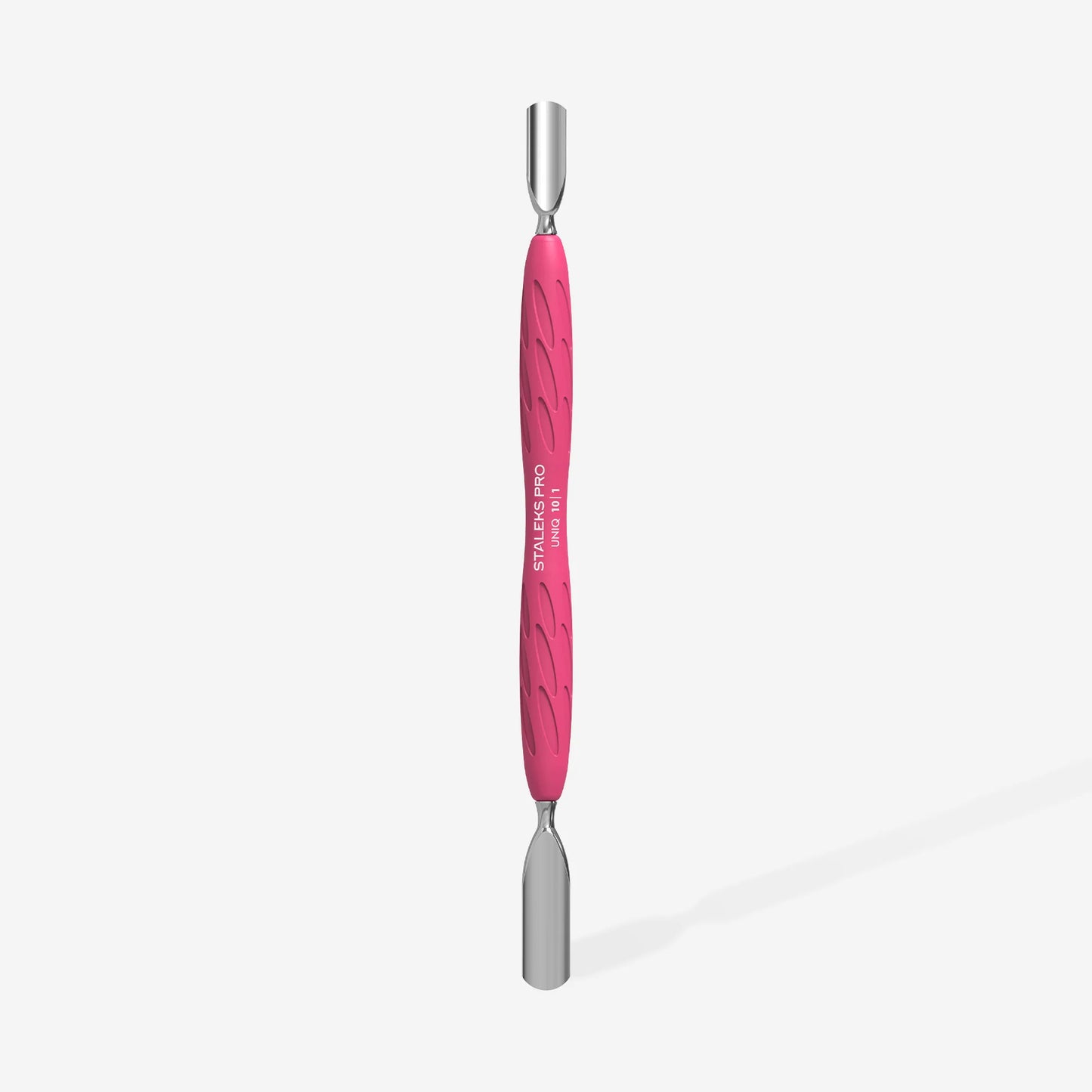 Manicure Pusher Gummy With Silicone Handle UNIQ 10 TYPE 1 (Rounded Wide And Rounded Narrow Pusher)