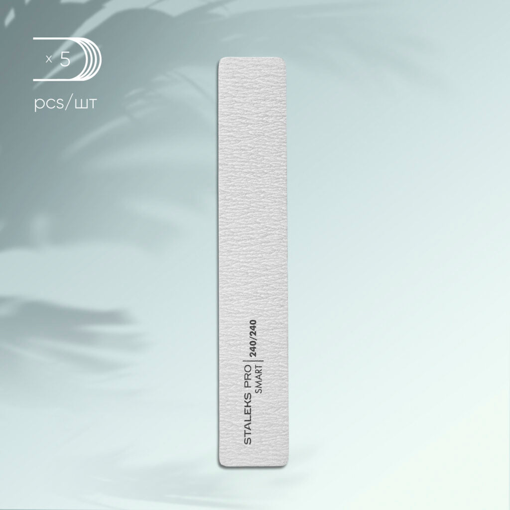 Mineral broad straight nail file SMART 240/240 grit (5 pcs)