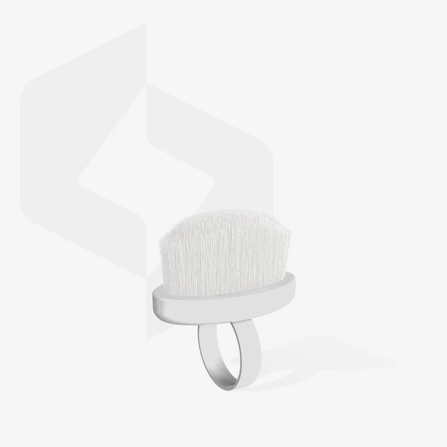 Finger Ring Manicure Brush For Dust Removal EXPERT 03 Mini (10 Pcs)